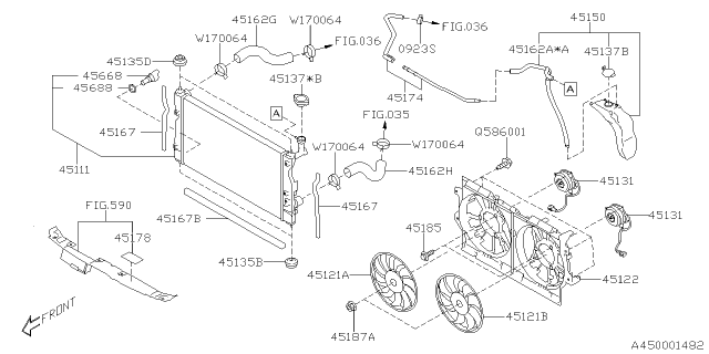 2023 Subaru Crosstrek 4 Cyl 2.0L Hybrid CVT Limited w/Eyesight Engine Cooling Diagram 4