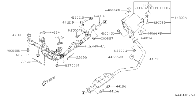 2025 Subaru Forester 4 Cyl 2.5L Hybrid Sport Exhaust Diagram 2