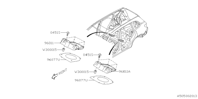 2025 Subaru Forester 4 Cyl 2.5L Base Plus Body Panel Diagram 3