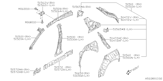 2025 Subaru Crosstrek 4 Cyl 2.0L Eyesight Side Panel Diagram 2