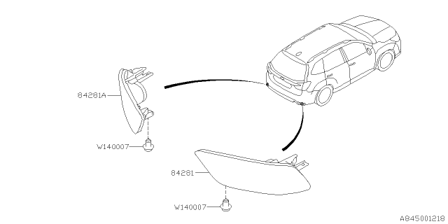 2024 Subaru Forester 4 Cyl 2.5L Limited w/Eyesight Base Lamp - Fog Diagram 3