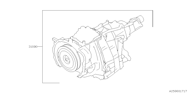 2024 Subaru Crosstrek 4 Cyl 2.5L Limited w/Eyesight(4S) Automatic Transmission Assembly Diagram 2