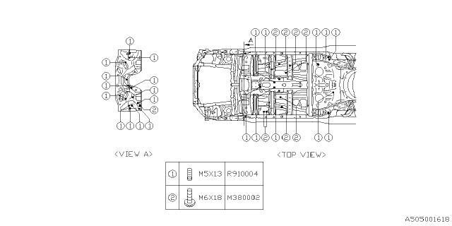 2022 Subaru Impreza 4 Cyl 2.0L 5MT Wagon Body Panel Diagram 12