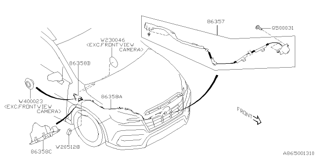 2025 Subaru Ascent 4 Cyl 2.4L Limited 7-Passenger w/Eyesight ADA System Diagram 5