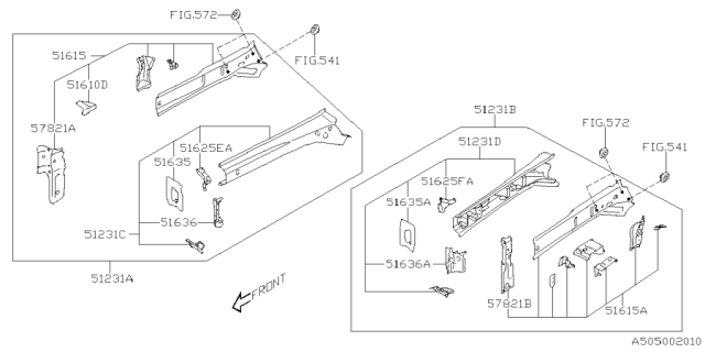 2025 Subaru Forester 4 Cyl 2.5L Base Plus Body Panel Diagram 5