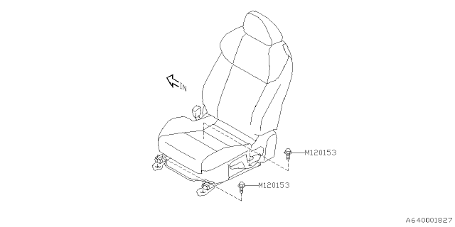 2023 Subaru BRZ 4 Cyl 2.4L 6AT Premium w/Eyesight Front Seat Diagram 2