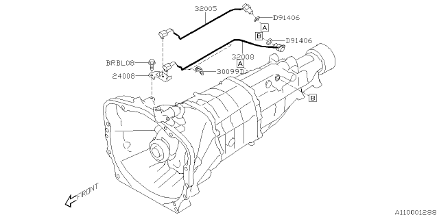 2025 Subaru BRZ SWI ASSY,BACK UP Diagram for 32011AA140