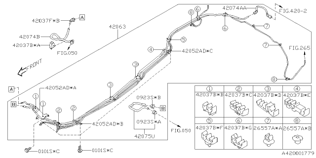 2025 Subaru Impreza 4 Cyl 2.0L Eyesight Fuel Piping Diagram 2