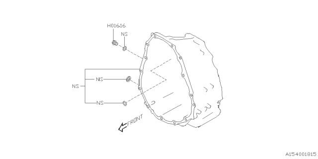 2025 Subaru Forester 4 Cyl 2.5L Hybrid Touring Automatic Transmission Case Diagram 2
