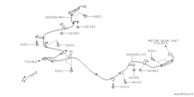 2025 Subaru Forester ADAPTER CORD EPB LH Diagram for 26018SL010