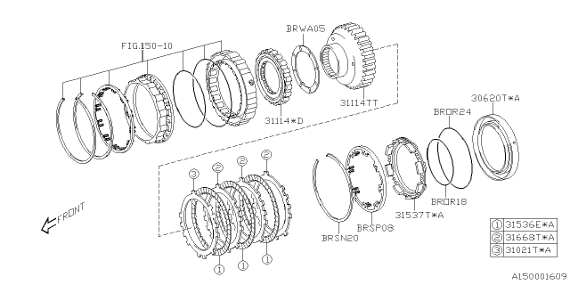 2025 Subaru BRZ 4 Cyl 2.4L 6AT Limited w/Eyesight Automatic Transmission Assembly Diagram 3