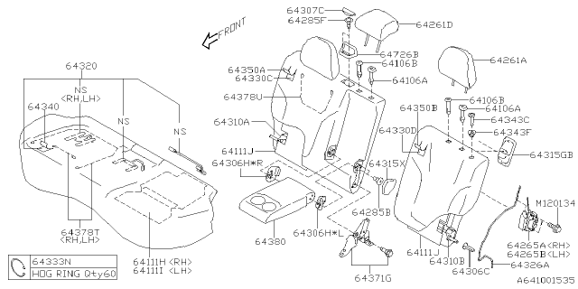 2022 Subaru Forester ARM REST ASSY Diagram for 64380SJ031QA
