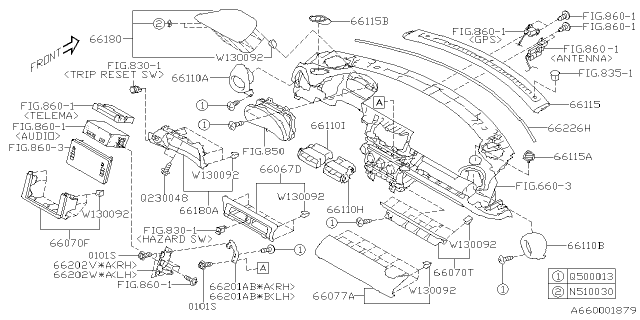 2024 Subaru BRZ 4 Cyl 2.4L 6MT TS w/Eyesight Instrument Panel Diagram 5