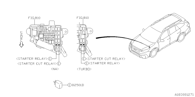 2025 Subaru Outback 4 Cyl 2.5L Base Control Device Diagram 2