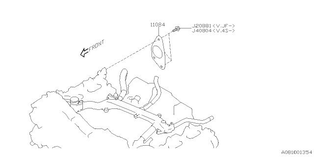 2024 Subaru Crosstrek 4 Cyl 2.5L Sport w/Eyesight(4S) Emission Control - EGR Diagram 3