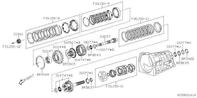 2025 Subaru BRZ 4 Cyl 2.4L 6AT Limited w/Eyesight Automatic Transmission Assembly Diagram 14