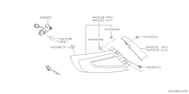 2022 Subaru WRX CORD ASSY US Diagram for 84981VC050