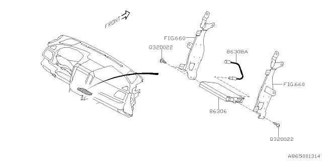 2025 Subaru Ascent 4 Cyl 2.4L Limited 7-Passenger w/Eyesight ADA System Diagram 9