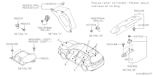 2023 Subaru Forester CONT UNIT AB Diagram for 98221SJ561
