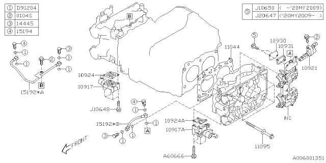 2021 Subaru WRX STI 4 Cyl 2.5L Turbo 6MT Base Cylinder Head Diagram 2