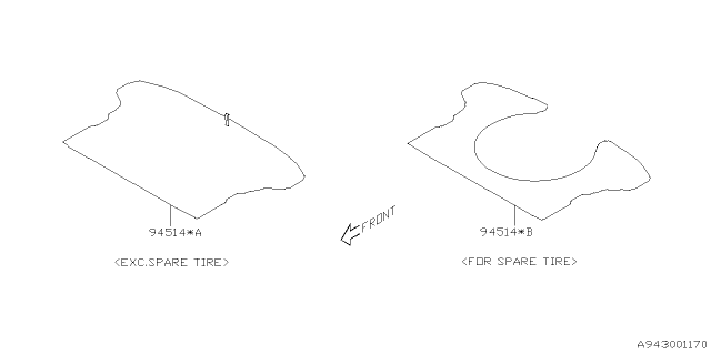 2025 Subaru BRZ 4 Cyl 2.4L 6MT TS w/Eyesight Trunk Room Trim Diagram 2
