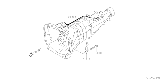 2022 Subaru BRZ 4 Cyl 2.4L 6MT Limited Manual Transmission Assembly Diagram 4