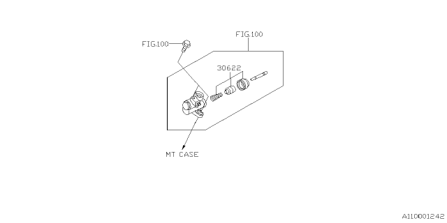 2022 Subaru Impreza 4 Cyl 2.0L 5MT Sedan Manual Transmission Assembly Diagram 2