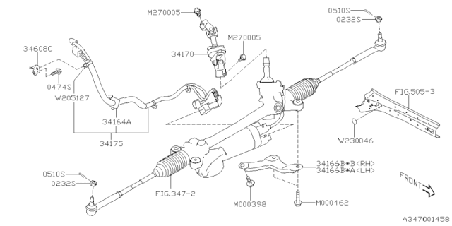 2025 Subaru Forester UNIV JT ASSY Diagram for 34170SL010