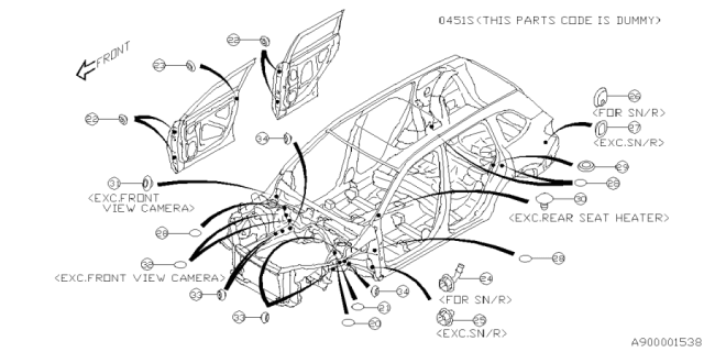 2025 Subaru Forester 4 Cyl 2.5L Base Plus Plug Diagram 3