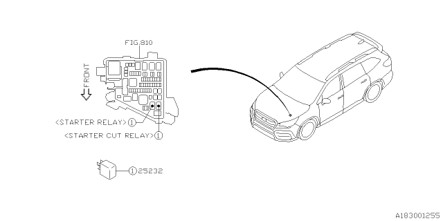 2025 Subaru Ascent 4 Cyl 2.4L Limited 7-Passenger w/Eyesight Control Device Diagram 2