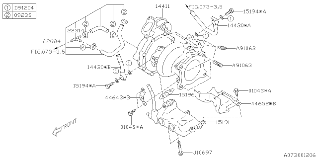 2021 Subaru WRX 4 Cyl 2.0L 6MT Premium Air Duct Diagram 6