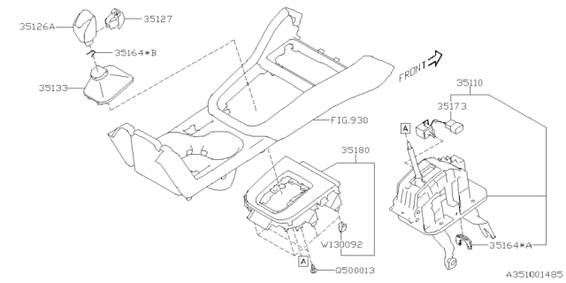 2025 Subaru Forester INDICATOR ASSY PTLHL Diagram for 35180SL070