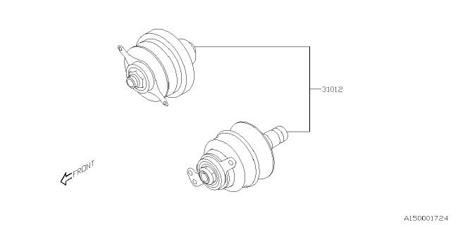 2025 Subaru Impreza 4 Cyl 2.0L Eyesight Automatic Transmission Assembly Diagram 4