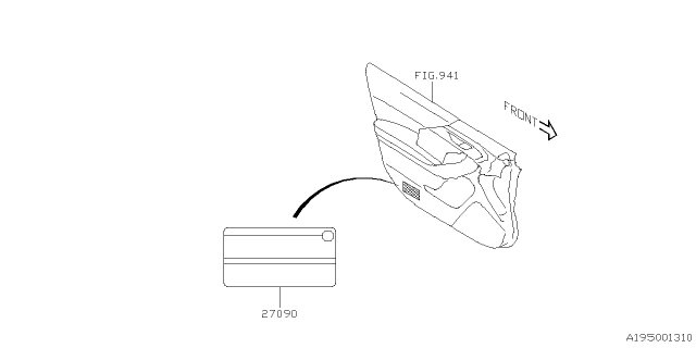 2025 Subaru Crosstrek 4 Cyl 2.5L Wilderness ES(4S) Differential - Individual Diagram 3