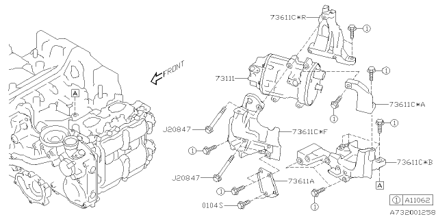 2025 Subaru Forester 4 Cyl 2.5L Hybrid Premium Compressor Diagram 2