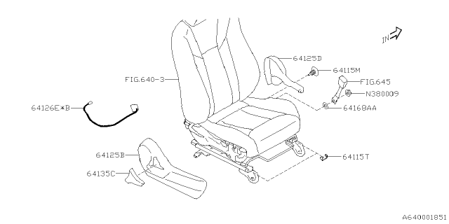 2022 Subaru WRX 4 Cyl 2.4L 6MT Premium A Front Seat Diagram 6