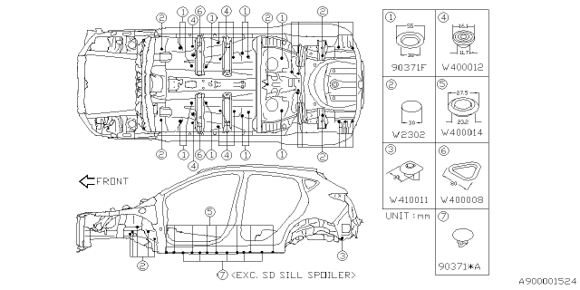 2025 Subaru Impreza 4 Cyl 2.5L RS w/Eyesight Plug Diagram 4