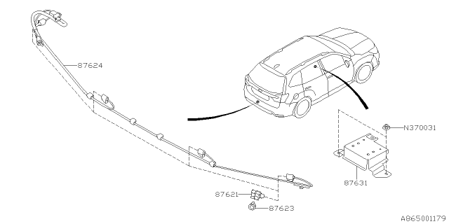 2024 Subaru Forester 4 Cyl 2.5L Premium w/Eyesight Base ADA System Diagram 5