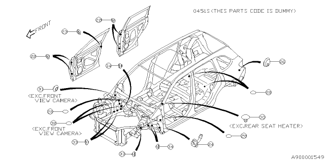 2025 Subaru Forester 4 Cyl 2.5L Hybrid Sport Plug Diagram 2