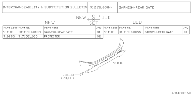 2025 Subaru Forester 4 Cyl 2.5L Base Plus Outer Garnish Diagram 2
