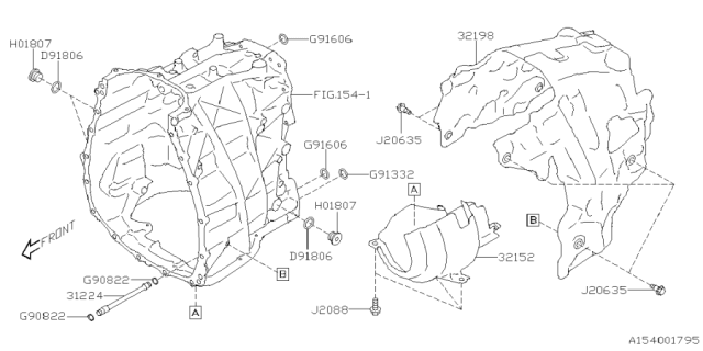 2025 Subaru Forester 4 Cyl 2.5L Base Plus Automatic Transmission Case Diagram 4