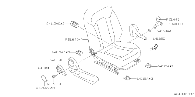 2024 Subaru Crosstrek 4 Cyl 2.0L Premium w/Eyesight Front Seat Diagram 7