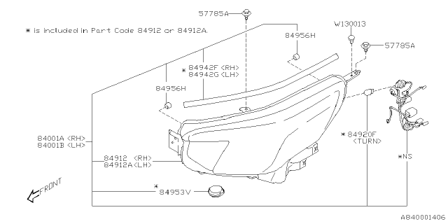 2024 Subaru Forester 4 Cyl 2.5L Touring w/Eyesight Head Lamp Diagram 2
