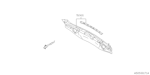 2024 Subaru Forester 4 Cyl 2.5L Premium w/Eyesight Body Panel Diagram 10