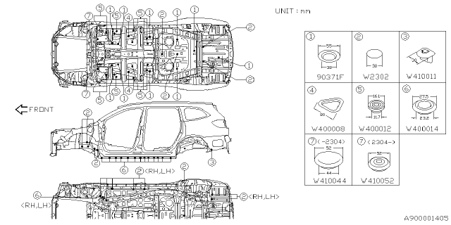 2025 Subaru Ascent 4 Cyl 2.4L Limited 7-Passenger w/Eyesight Plug Diagram 4