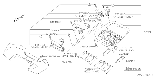 2024 Subaru Forester 4 Cyl 2.5L Eyesight Console Box Diagram 3