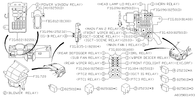 2022 Subaru Crosstrek 4 Cyl 2.0L Hybrid CVT Premium w/Eyesight Electrical Parts - Body Diagram 4