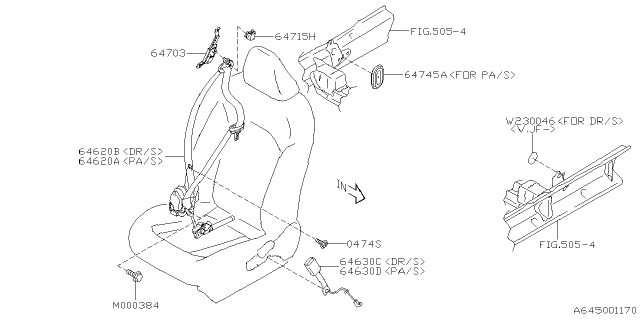2025 Subaru Impreza COVER SHO ANC Diagram for 64715FL000VH