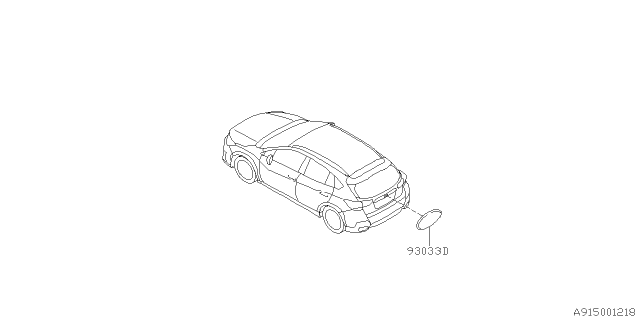 2022 Subaru Crosstrek 4 Cyl 2.0L CVT Eyesight Molding Diagram 3