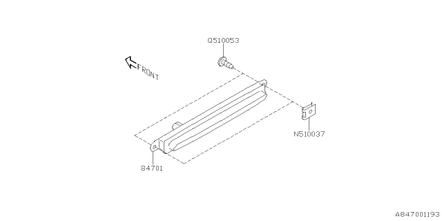 2022 Subaru BRZ STOP LP AY HI SP Diagram for 84751CC000